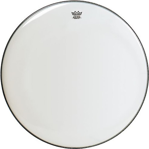 Ambassador Smooth White Bass Drum Head 22"