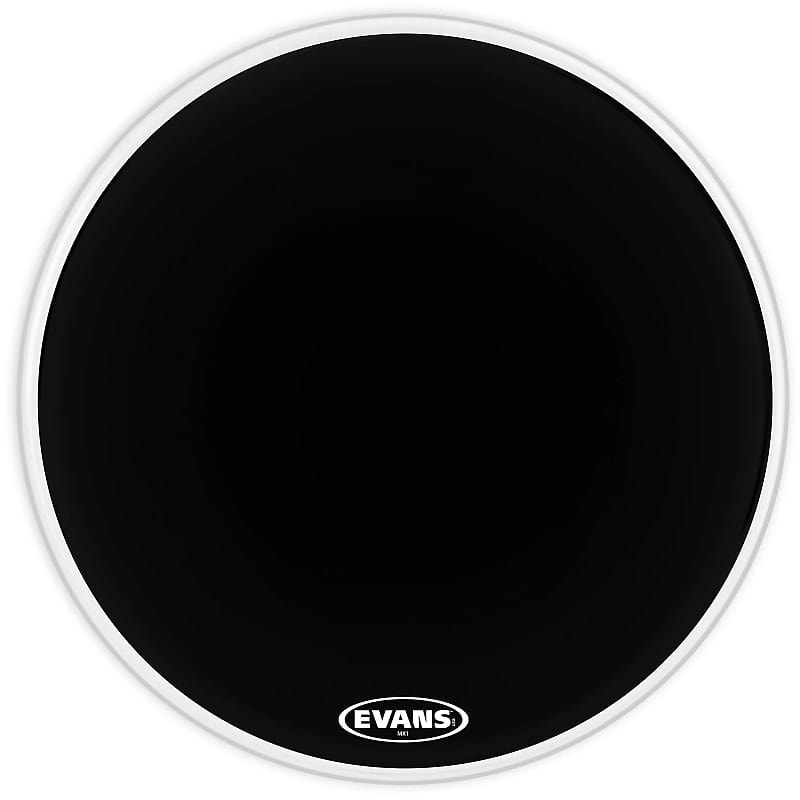 BD32MX1B MX1 Black Marching Bass Drum Head - 32"