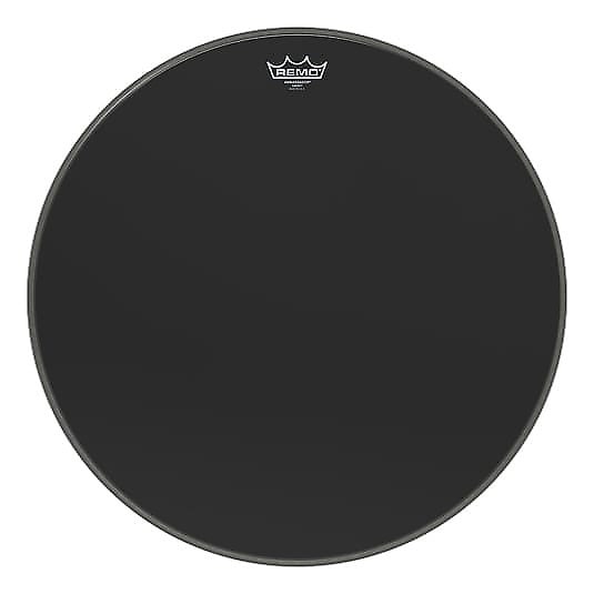Ambassador Ebony Bass Drum Head 22"